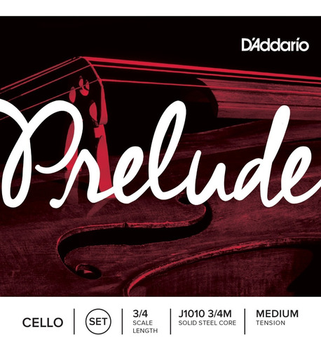 Encordado Cello Daddario Prelude J1010 3/4m