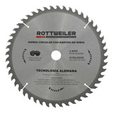 Sierra Circular 48 Dientes Widia 230 Mm Madera Rottweiller Color Gris