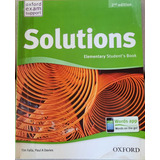 Solutions Elementary Student's Book- 2nd Edition