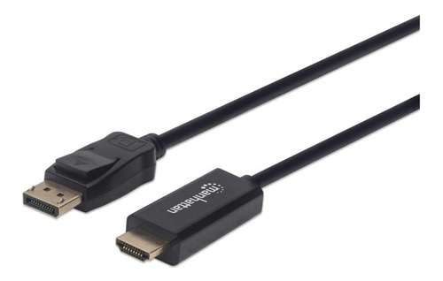 Manhattan - Cable Displayport - Hdmi M-m 1080p  1.0m