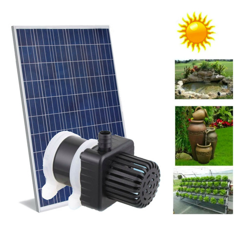 Bomba De Agua Solar 12v 7mts Kit Completo