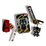 Kit X3 De Porta Carnet + Yoyo + Llavero De Pantera Negra