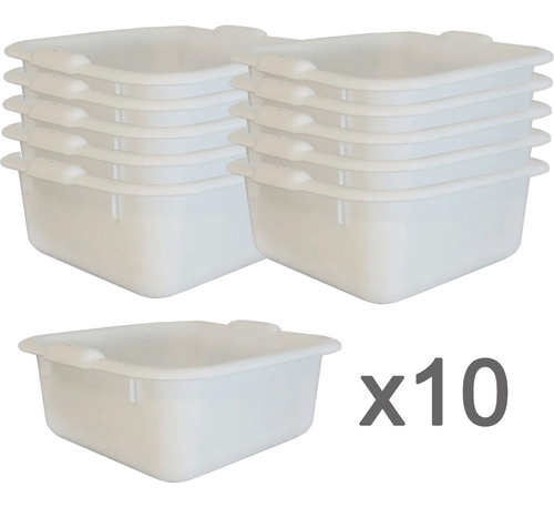 Batea Plastico Bandeja Carniceria 30x30x13 X10 Unidades