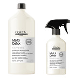 L'oréal Serie Expert Metal Detox Shampoo 1500 + Spray 500