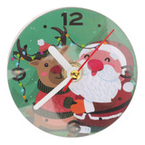 Reloj De Pared Silencioso De Navidad Con Decoración Magnétic