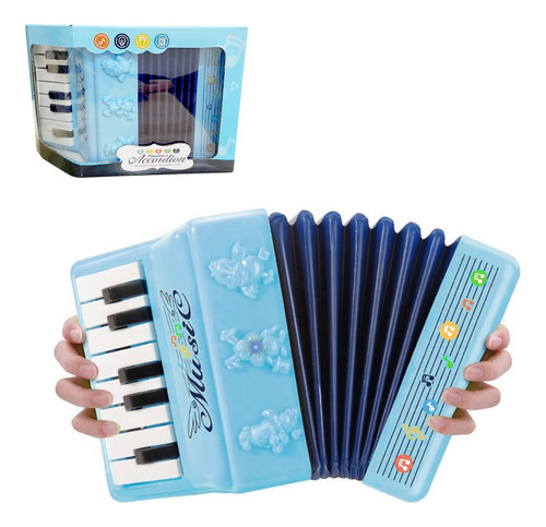 Mini Acordeon Infantil Con 13 Keys Juguete Musical Educativo