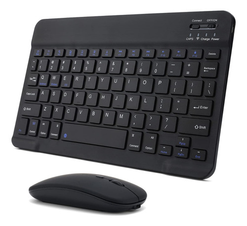 Kit Teclado Mouse Inalambrico Ligero Bluetooth Recargable