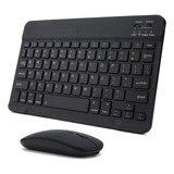 Kit Teclado Mouse Inalambrico Ligero Bluetooth Recargable