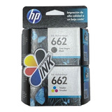 Cartuchos Hp 662 Color + Negro Originales