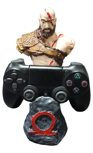Porta Joystick Busto Kratos God Of War Ps3 Ps4 Ps5 3d 