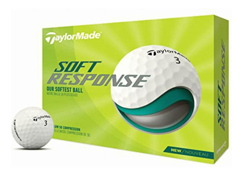 Taylormade Soft Response Ball, Bola De Respuesta Suave