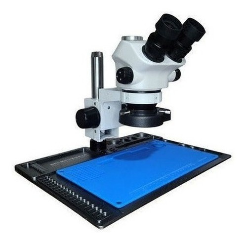 Microscópio Trinocular 7050 Base Em Aluminio + Acessórios