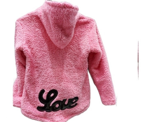 Campera Capucha Peluche Nena Nene Invierno 