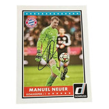 Tarjeta Donruss Firmada Manuel Neuer Bayern Munich Alemania 