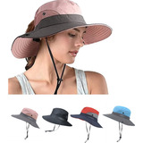 Sombrero De Verano Con Protección Uv Upf 50 +, Con Visera De