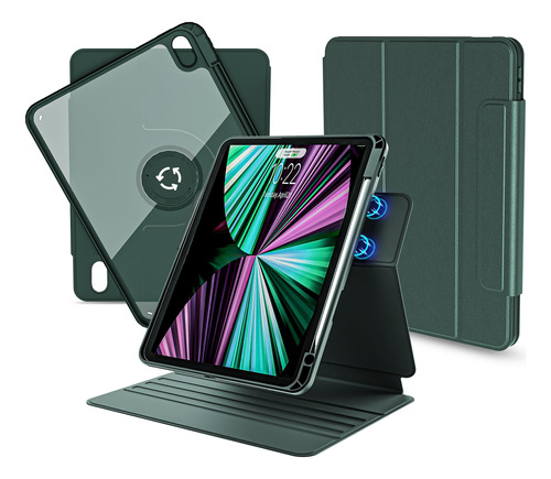 Nimin Rotating Case For iPad 10th Generation Case With Penci