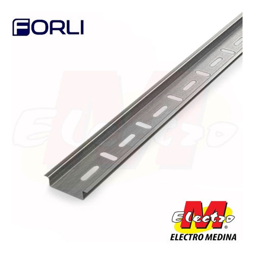 Riel Din Perforado X 1 Metro Forli Electro Medina