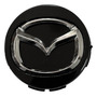 Copa Rin Centro Rin Tapa Rin Mazda 3/6 Negra Con Logo Cromo Mazda 6
