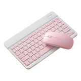Kit Teclado Mouse Sem Fio Bluetooth Tablet S6 Lite S7 S9 Fe