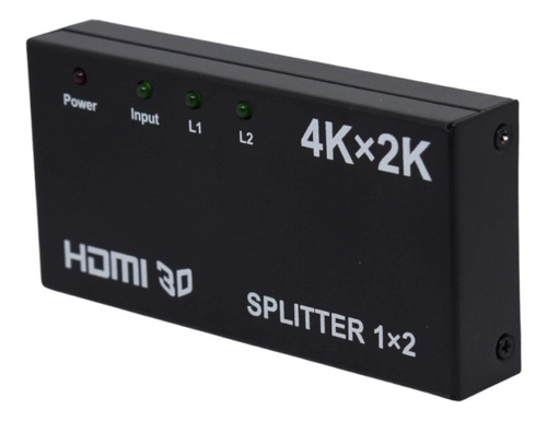 Hdmi Splitter 1x2 Entrada Hdmi Duplica Señal Full Hd 1080p