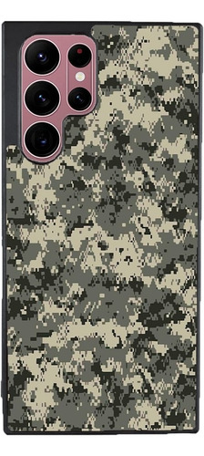 Funda Para Galaxy Camufaje Militar Verde Pixeleado Soldado