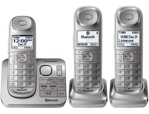 Telefono Inalambrico Panasonic Kx-tgl463s 3 Auriculares