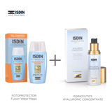 Combo Isdin Hyaluronic Serum + Fusion Water Magic Spf50