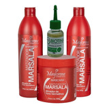 Kit Matizador Marsala Vermelho Mais Reparador Pontas 30ml 