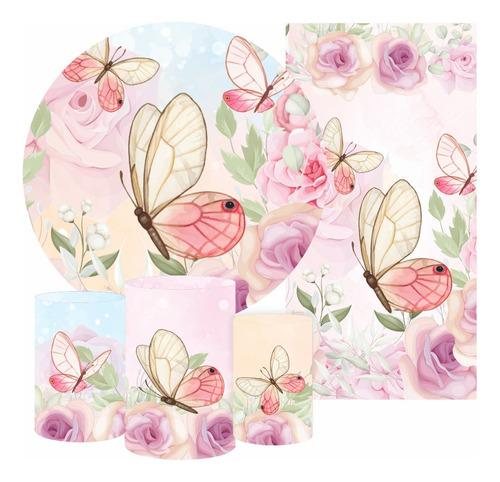 Kit Paineis Redondos Casados Capas Cilindros Temas Variados