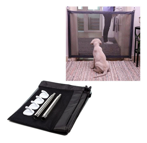 Kit 2 Telas Grade Porta Cachorro Gato Criança Casa Proteçao