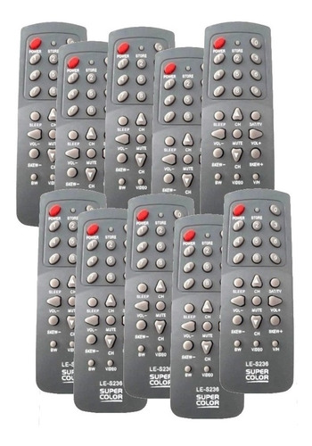 10 Unidades Controle Para Receptor Century Super Color S236