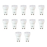 Kit 12x Lâmpada Mr11 Minidicróica Led 4w 3000k Galaxy Bivolt