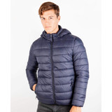 Campera Hombre Abrigo Inflable Con Piel Importada Buckingham