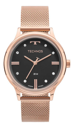 Relógio Technos Feminino Na Cor Rose 2039dr1p  Mais Brinde