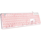 Computer Keyboard, Langtu Backlit Led Pink Keyboard For Off.