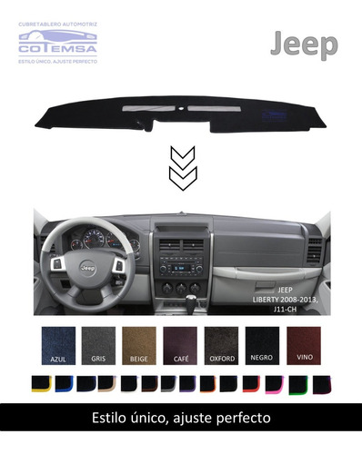 Cubretablero Aut. (colores) Jeep Liberty 2008 A 2013, Jp11
