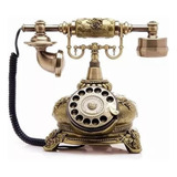 Telpal Retro Vintage Estilo Antiguo Con Cable Rotativo Dial 