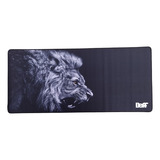 Mouse Pad Gamer Leon Blanco Y Negro 90x40 Xl Mousepad