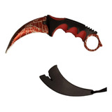 Faca Karambit Cs Go Rainbow Fade Real Fulltang Teia+ Bainha 