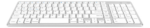 Teclado Inalámbrico Bluetooth Compacto Delgado Plano