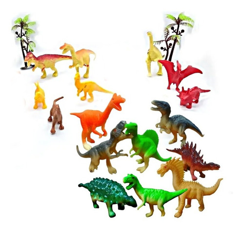 Set De Figuras Juguetes De Dinosaurios 7cm Niños Economico