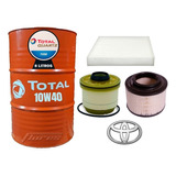 Cambio Aceite Total 10w40 + Kit Filtros Toyota Hilux 3.0 Tdi
