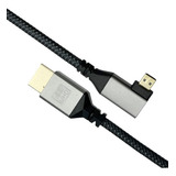 Seadream En Ángulo 4k Micro Hdmi A Hdmi Cable En Ángulo Izqu