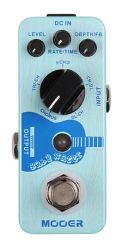 Pedal De Efecto Mooer Baby Water/acoustic Guitar Delay-choru Color Celeste