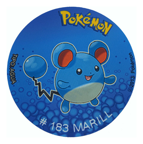 Mousepad De Tazo Pokemon Modelo #183 Marill