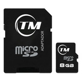 Micro Sd 8gb Tm Clase 6 Hasta 80 Mb/seg