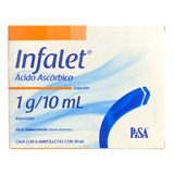 Ácido Ascórbico Infalet Solución 1g/10ml Inyectable 6 Amps