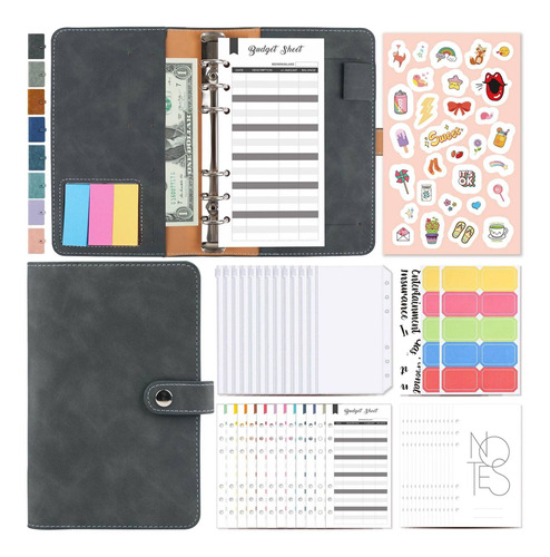 Pastas De Fichário Com Zíper A6 Binder Notebook