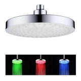 Griferia Ducha 20cm Luces Led Sensor Color Segun Temperatura