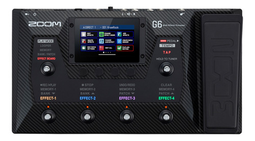 Zoom G6 Pedalera Multiefectos Pantalla Tactil Looper Interfa